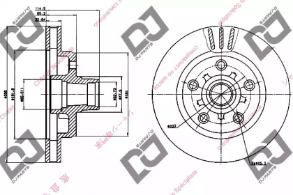 Тормозной диск DJ PARTS BD1223